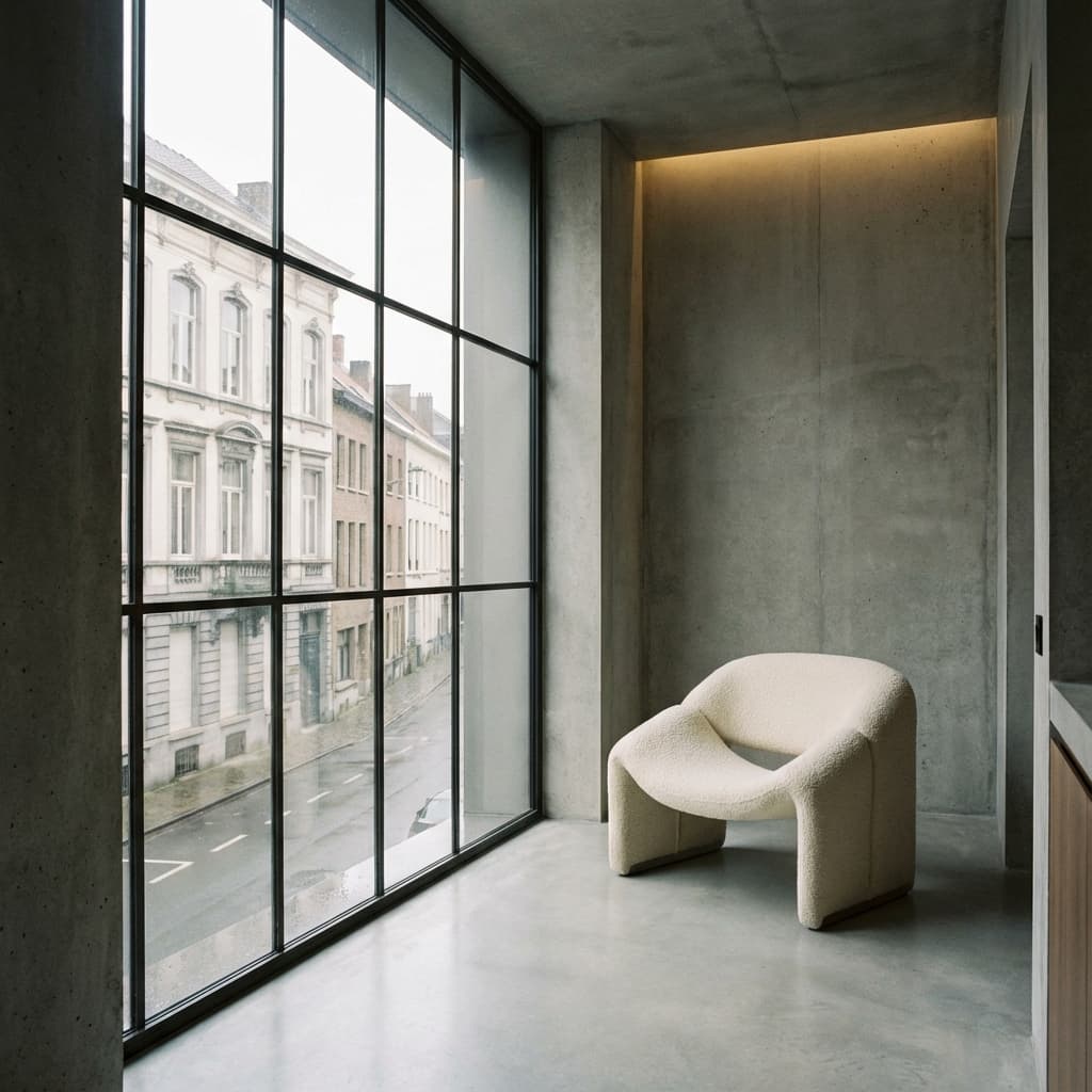 Antwerp Brutalist Interior